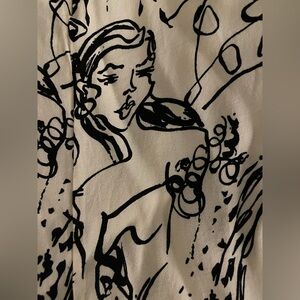 Rare Reformation Midi Skirt — Sera — “Vogue” Black & White Pattern